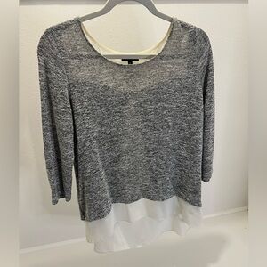 The Limited - Mixed Fabric Blouse